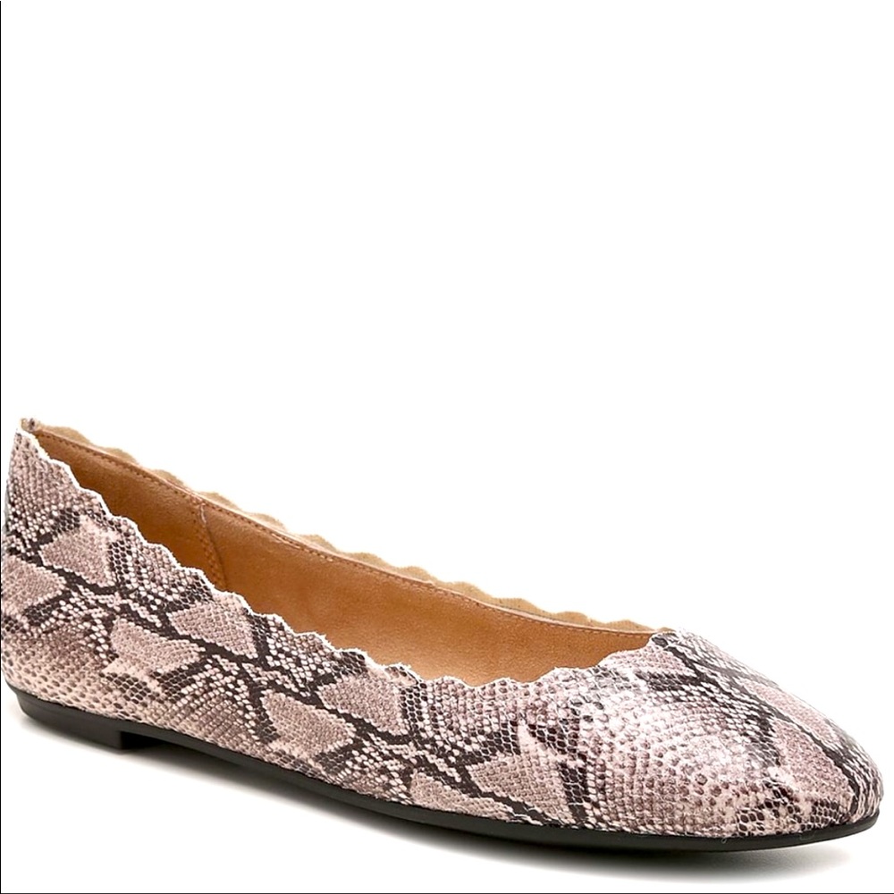 Weslyne snakeskin flat from Kelly & Katie